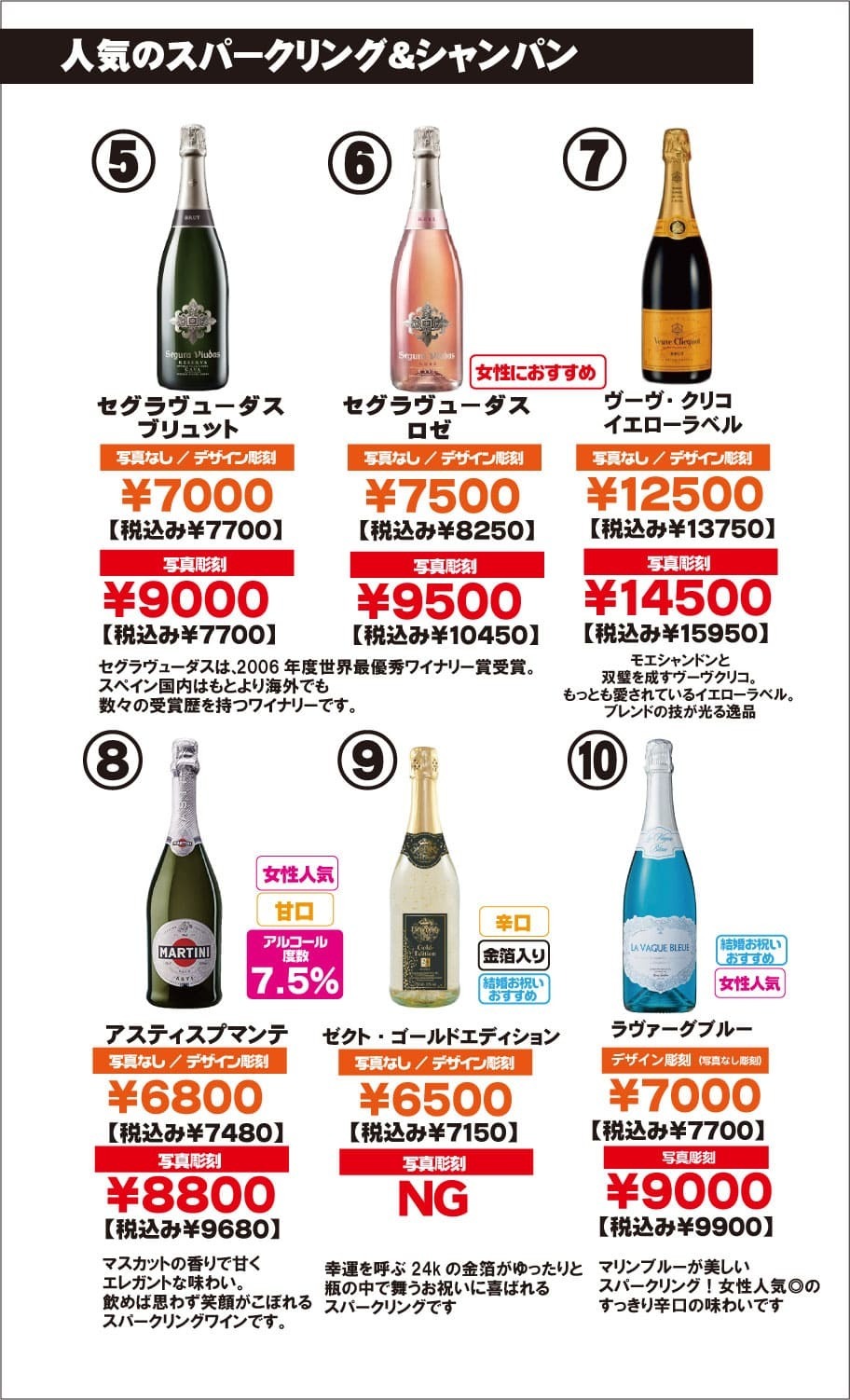 オリシャン価格表③